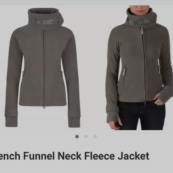bench funnel neck fleece jacket